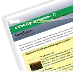 New Heathrow T5 Archaeology website