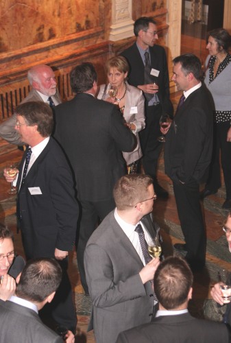 Folk mingling at the book launch Folk mingling at the book launch
